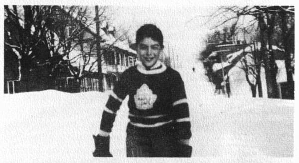 Roch Carrier (as a child). He wrote "The Hockey Sweater," a story about a boy who outgrew his Montreal Canadiens hockey sweater and when his mother reordered, they were sent a Toronto Maple Leafs sweater by mistake—wonderful story and now a musical.