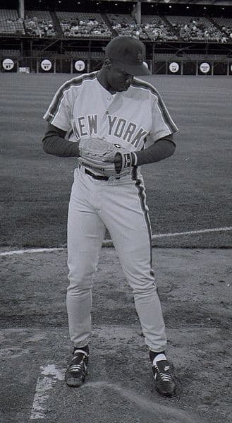Dwight Gooden at Candlestick Park, San Francisco, April 1991.