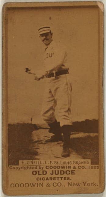 1887 Tip O'Neill Old Judge baseball card from the Benjamin K. Edwards Collection in the Library of Congress.