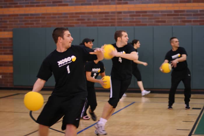 Throwing on your own is suicidal. Throw together, at a single target, as close to the centre line as possible.