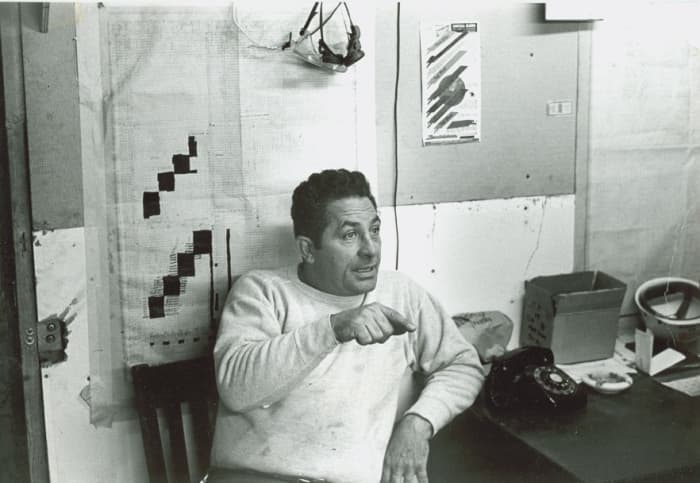 Photo taken of Carl Furillo while working at the World Trade Center installing elevators.