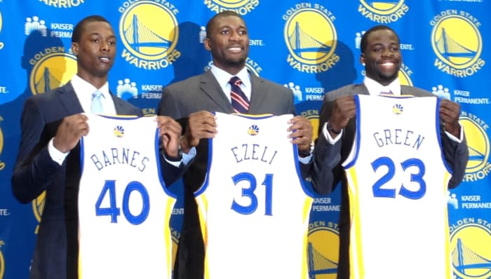 The Warriors struck gold and scored three solid picks in 2012 with Harrison Barnes, Festus Ezeli and Draymond Green.
