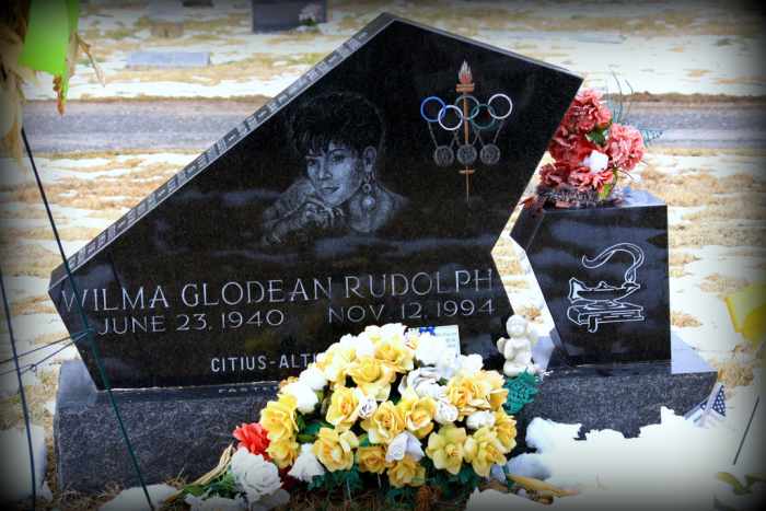 Wilma Rudolph's grave marker