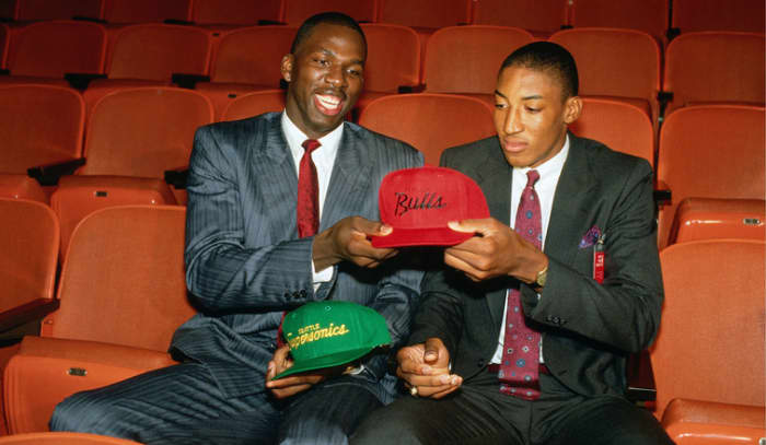 Scottie Pippen won 6 championships with Michael Jordan while Olden Polynice never became anything close to a star.