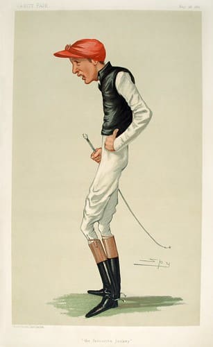 A caricature of a gaunt-looking Archer that appeared in Vanity Fair in 1881.