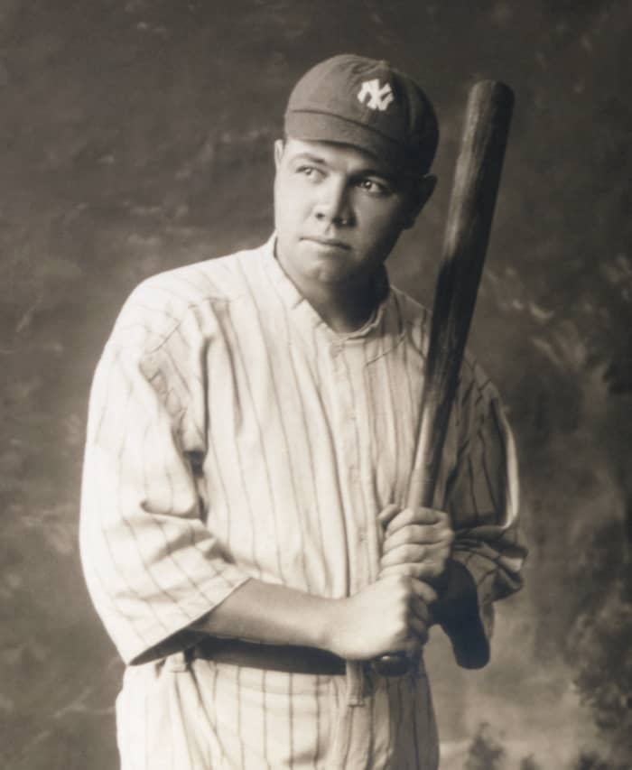 Babe Ruth was the first great home run hitter in Major League Baseball history. He is often credited with popularizing the game among Americans.