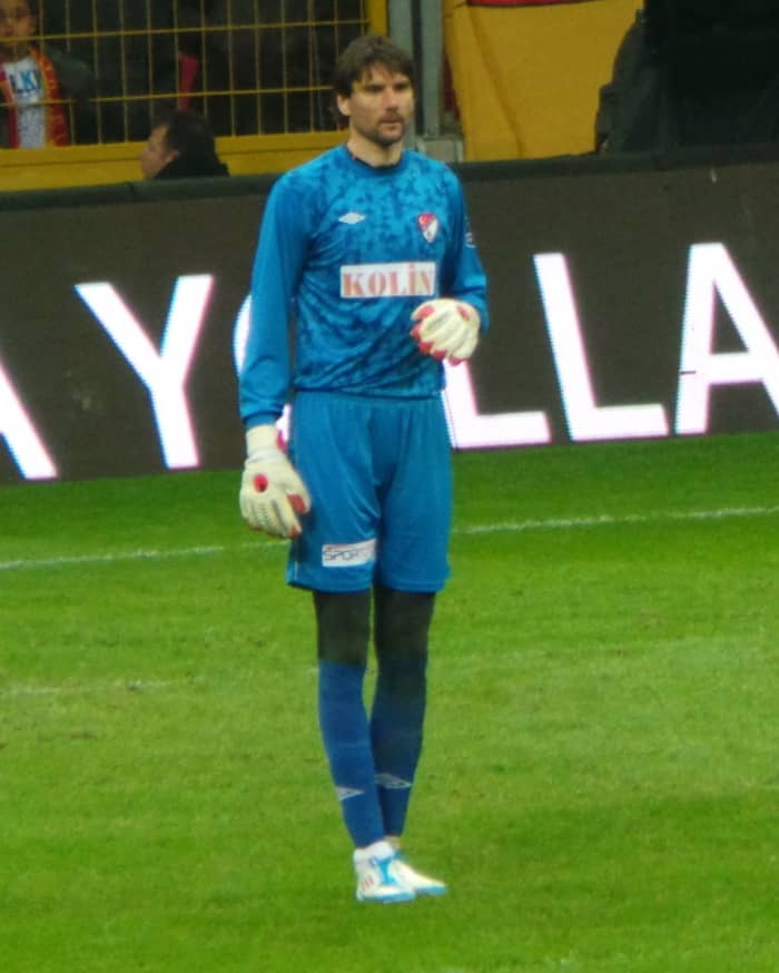 Vanja Ivesa holds the record for oldest player to compete in the Croatian First Football League at age 41.