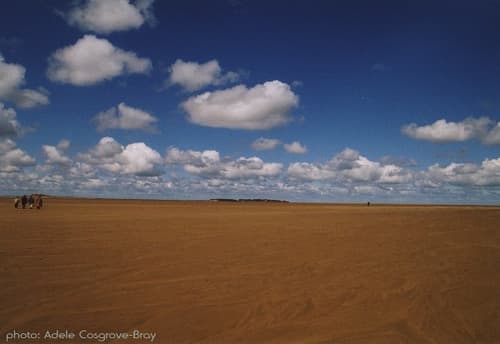 The journey from little eye to middle eye is beautiful but deadly; the Dee Estuary is notorious for its dangerous tides.