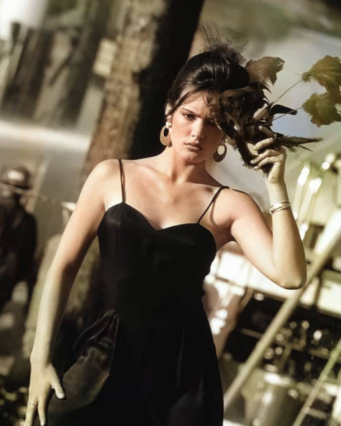 For some inexplicable reason, the AI had trouble recognizing this young lady's arms and colorizing them appropriately.