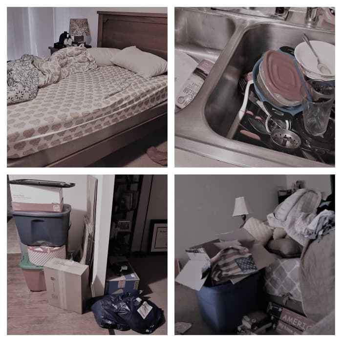 This is only a small part of my mess. I feel horrible about not being able to keep a cleaner home. I know people think I am just lazy, but sometimes, it is just too much.