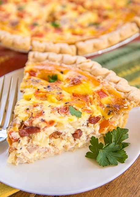 Hot brown quiche