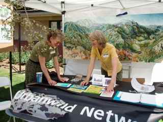 Urbanwild's Altadena Woodlands booth at Pasadena's Earth Day Fair in 2010