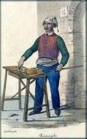 A Neapolitan pizza vendor called a pizzaiolo. 