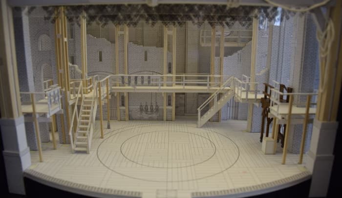 Here is a model of Hamilton's stage. The rotating part in the center allows for some creative choreography.