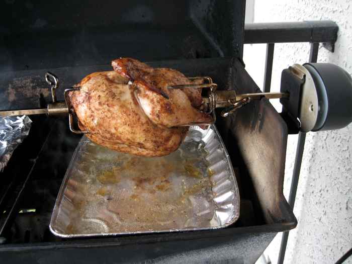 Homemade BBQ Rotisserie Chicken Recipe Delishably