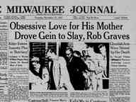 Newspaper With The Ed Gein Story