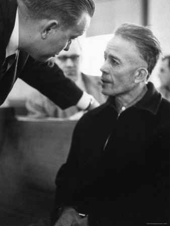 Ed Gein Getting Advise From His Lawyer