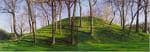 Shrum Mound, an early Native American burial mound in a small park on the West Side of Columbus.