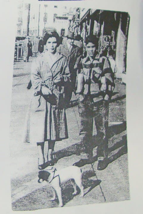 Helen Hogan Torpey With Son William F. Torpey and Our Pet Toy Terrier named 'Toy.' Copy of Picture Taken About 1948 By a Commercial Street Photographer.