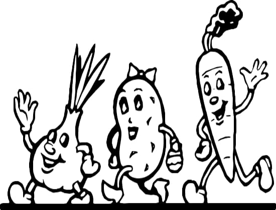 Vegetables can be fun to color. We now know that carrots and tomatoes come in many bright colors. Even sweet potatoes come in different colors, including purple.