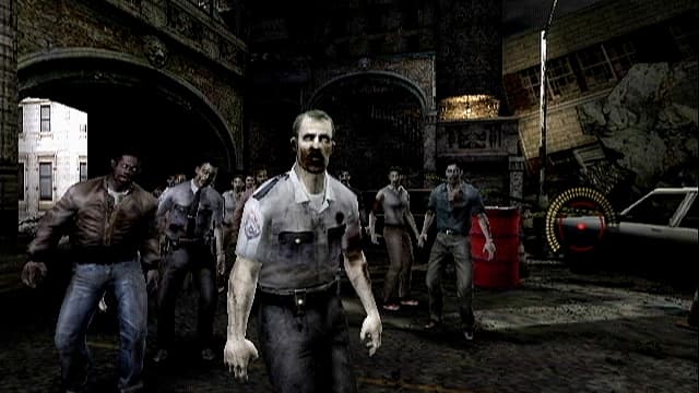 Make sure to shoot the barrels before they begin their Thriller dance number. Then you'll be too surprised, or amazed, to do anything.