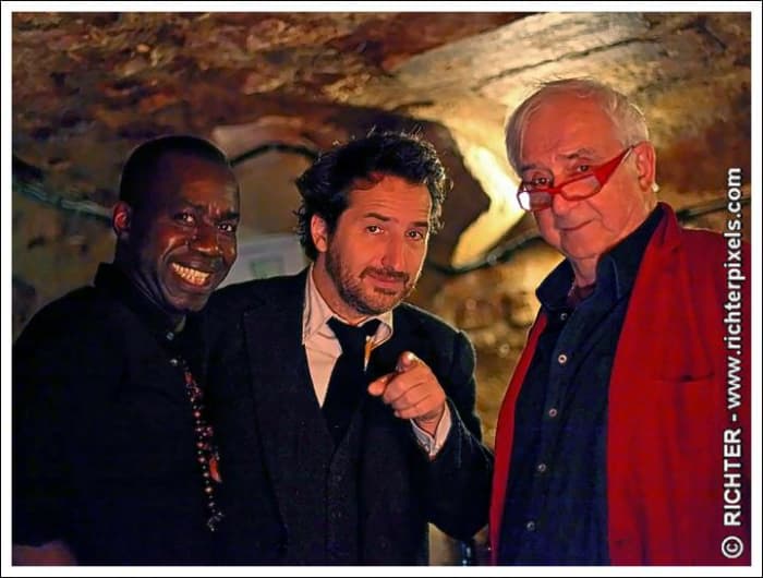 Jacques Boni welcomes some regional entertainment stars visiting his famous cave (C) Richter - www.richterpixels.com