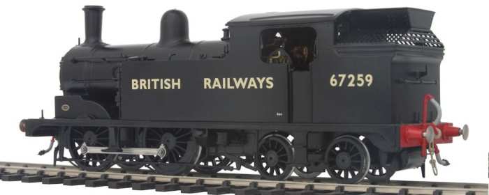 In 1948 after Nationalisation there were many that didn't receive the new standard livery. Those that passed through works at the time did, with straw-coloured Gill Sans lettering and numbering on plain unlined black - extended hopper-type bunker