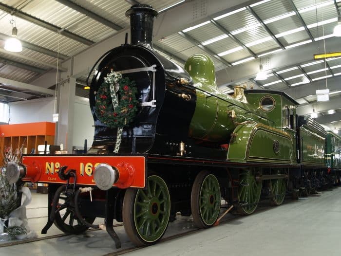 Class M1 (LNER D17) preserved by the National Railway Museum (NRM) seen here in the exhibition hall at 'Locomotion', Shildon - similarities to class O in lining evident