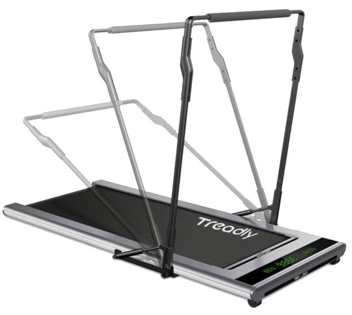 The rotate handlebar is very handy. Push it down for the walking exercise. Push it up for the running exercise.