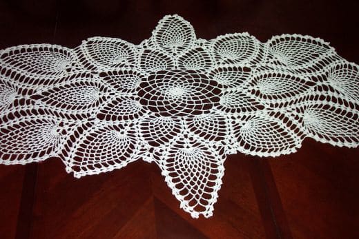 A pineapple table centerpiece I did. I was very pleased with how this turned out and have received many requests for the pattern information.