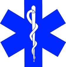 St.John's 666 symbol, used by the Emergency Medical Services as their symbol. It is commonly seen on ambulances and paramedic badges. It is also called ' the star of life '