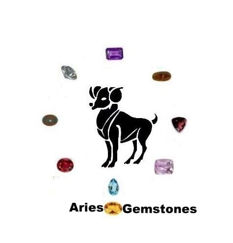 Aries Gemstones : Amethyst, Aquamarine, Bloodstone, Garnet, Diamond, Fire Agate, Ruby, Kunzite and Citrine