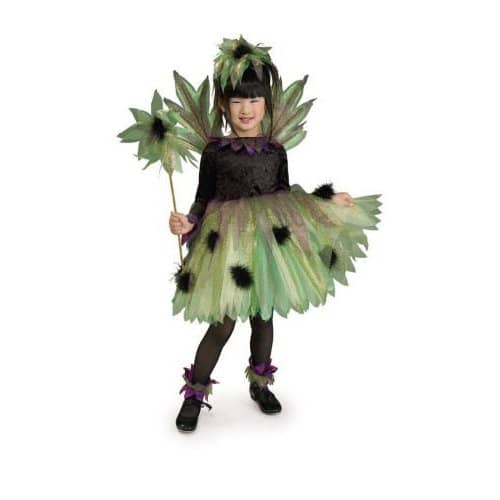 This fun fairy "sprite" costume is an unusual take on the usual pink and purple fairy costumes out there. Image from amazon.com.