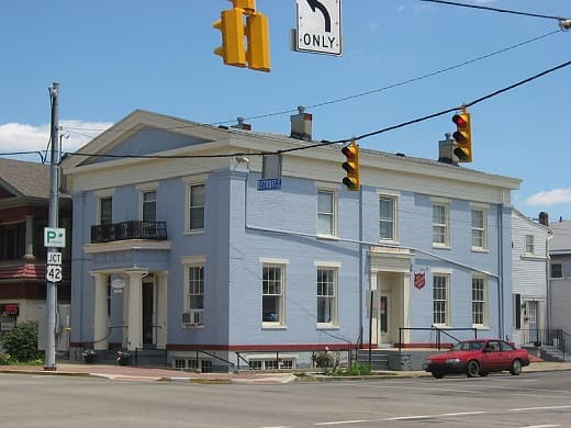 The former Bank of Xenia, in Helen Hooven Santmyer's hometown. the model for Waynesboro. The bank dates from 1835 and is on the National Register of Historic Places.