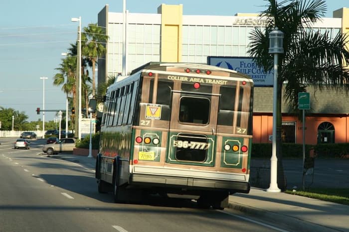 Collier Area Transit buses run seven days a week to Immokalee, Marco Island, Golden Gate and the City of Naples.