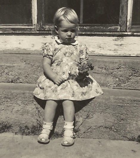 Here I am as a toddler. There are many family stories I should record from that time in my life.