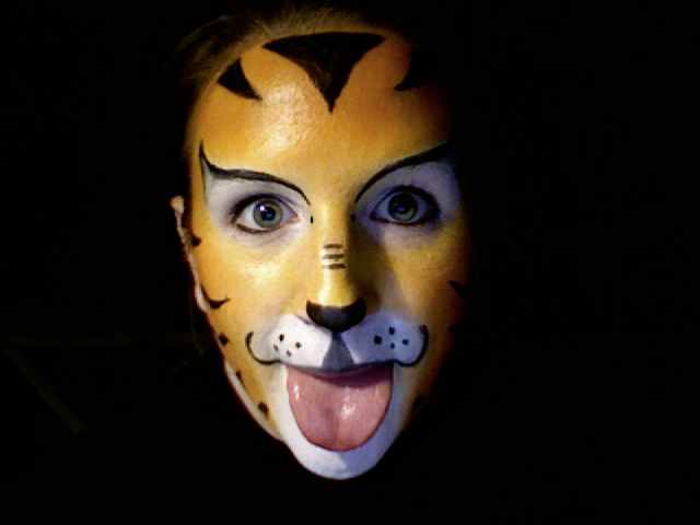 Face Painting Tutorials: How to Paint an Easy Tiger Face for Halloween