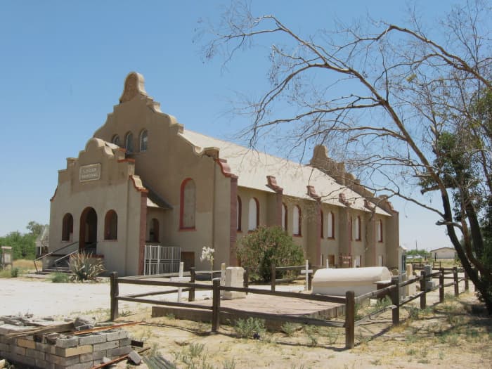 Cook Memorial Presbyterian Church in Sacaton, Arizona - Site of World War I hero Mathew Juan's Funeral on April 9, 1921