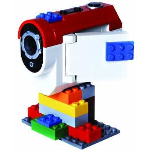 The Lego Video Camera, like the digital camera above has lots of places where lego bricks can be added.