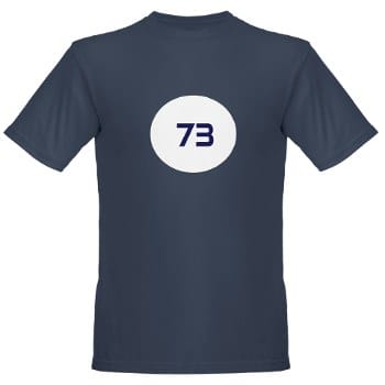 sheldon number 73 shirt