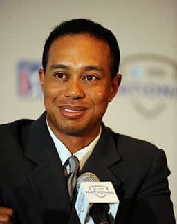 A bright-eyed Tiger in 2009 before his extramarital antics became known to the world.