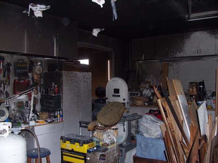 The smoke damage was the worst. In spite of the fact that the actual structure was not damged, we still had to gut to the studs & rebuild!