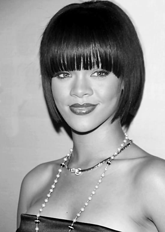 - Rihanna wearing an edgy modern day bob hairstyle - 2013 Bob Hairstyles for Women - Short, Medium, Long Hair Styles Cuts by Rosie2010 -