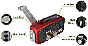 Solar Power Radio/Flashlight/USB Phone Charger - 2013 Best Gifts for Men: Cool Gadgets Gift Ideas, by Rosie2010