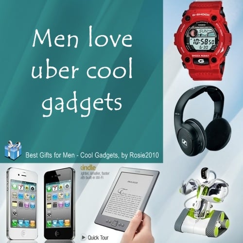 2014 Best Gifts for Men: Cool Gadgets Gift Ideas, by Rosie2010, product photos from Amazon.com, photo collage by Rosie2010