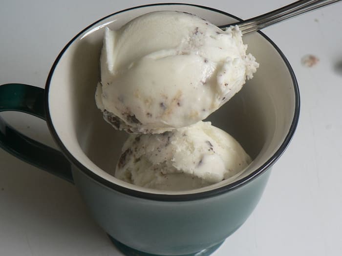 Frozen yogurt was introduced in New England in the 1970s as a soft serve dessert by H. P. Hood under the name Frogurt. source Wikipedia - History of Yogurt, Yoghurt, Yogourt or Yoghourt