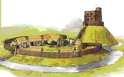 Not far away, a swathe of Norwich in East Anglia was cleared to build its castle - in wood - which was later enlarged and then consolidated in stone