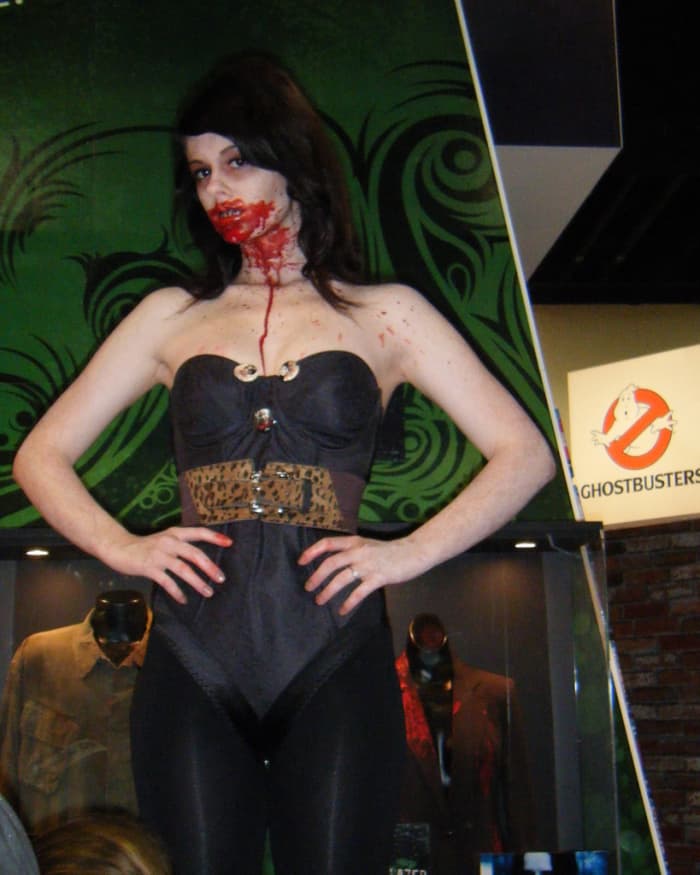 Use pieces from your wardrobe to put together your unique vampire costume. Don't forget the blood!