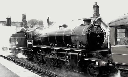 K1 62005 formerly of Darlington (51A) was outshedded at Haverton Hill as a stationary boiler for ICI Chemical works before being bought for spares by Viscount Garnock for his K4 'Great Marquess', passed on intact to NELPG. Seen at Grosmont, NYMR