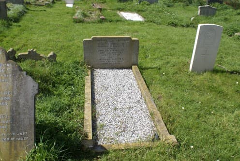 Hannah L. Parrott died 25 Jan 1964 and Eleanor Parrott died 21 Feb 1922, gravestone location 49b, St. Lauds, Sherington